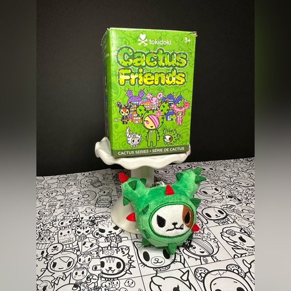 Tokidoki Green Cactus Plush Bag Charm/Key Chain - Picture 12 of 12